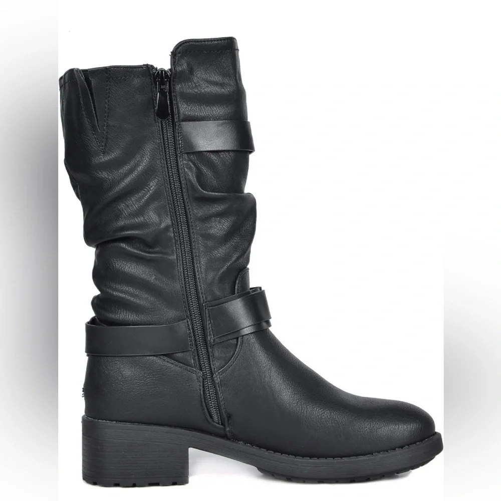 Mid Calf Riding Winter Boots - Picture 3 of 7